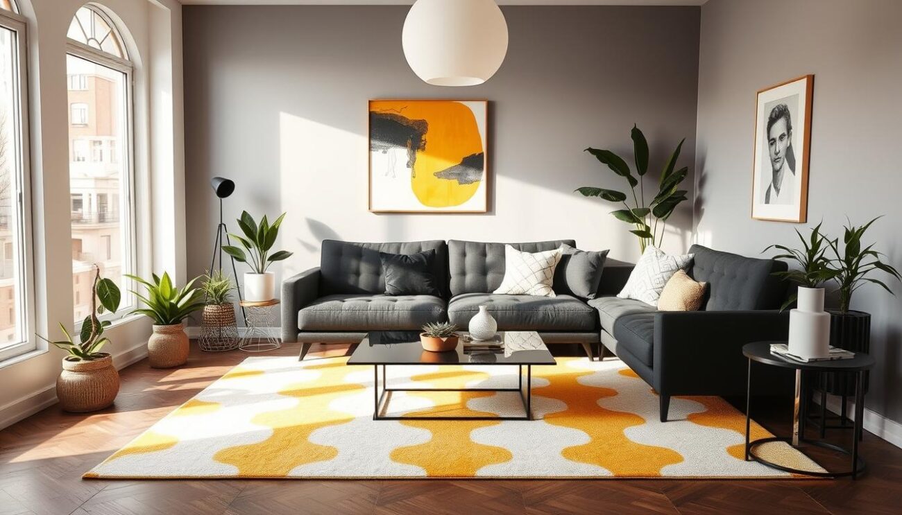 What Color Rug Goes with a Dark Grey Couch