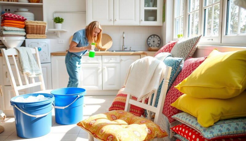 chair cushion cleaning