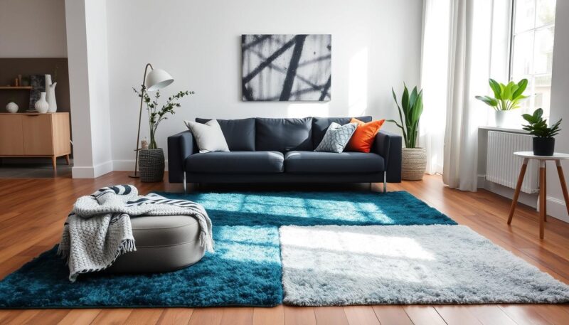 cool toned rugs for grey couch