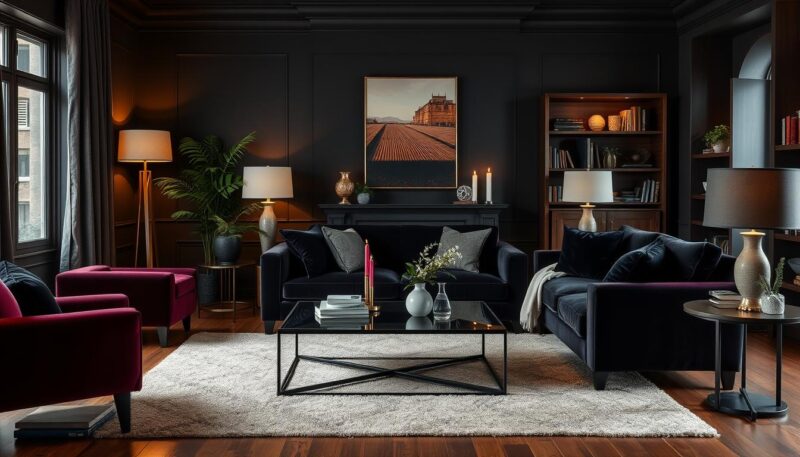 dark living room ideas